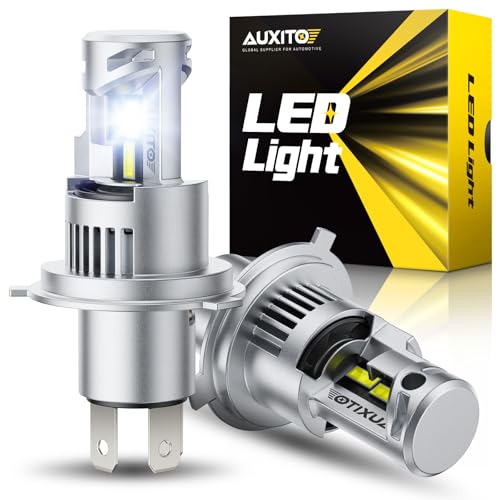 Image of AUXITO Upgraded H4 9003 Bulb, 80,000LM 15X Brighter, 6500K White, 2PCS