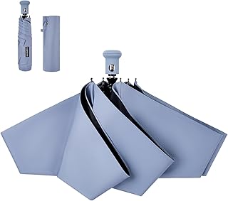 konciwa 日傘 遮光率100%・UVカット率100%・UPF50+・遮熱・晴雨兼用 自動開閉 199g 軽量 レディース コンパクト 耐風頑丈 携帯便利 超撥水 小さい スクエア 持ち運び カラバリ豊富 シンプル 無地 トレンド おしゃれ 可愛い 女性 通勤 通学