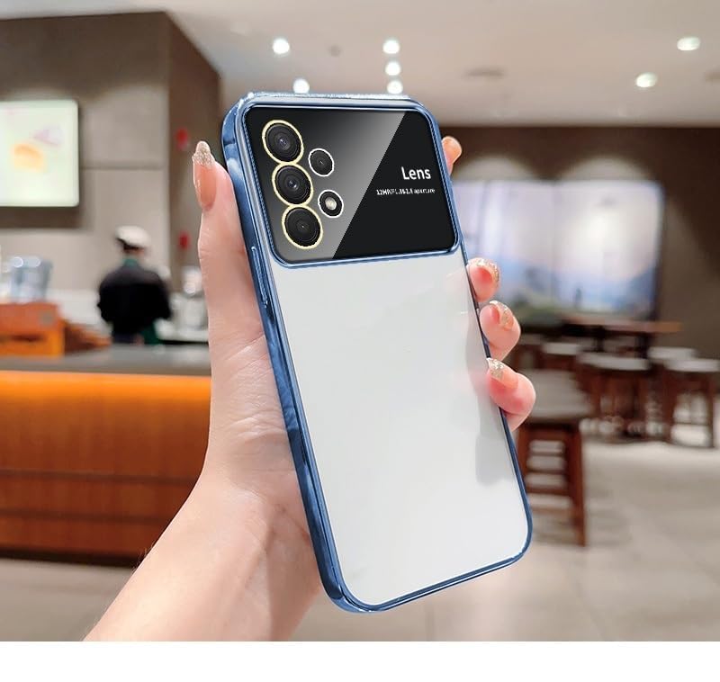 Erams online for Samsung Galaxy A13 Luxury Electroplating Glass Lens Window Clear Case Large Camera Protector Soft Transparent Silicone Back Cover for Samsung Galaxy A13 (Blue) (B0CK4VBGVF) Amazon Price History, Amazon Price Tracker