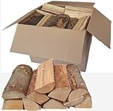 30kg Brennholz - Reine Buche, ofenfertig, Scheitlänge ca. 25 oder ca. 33 cm - für Kamin, Ofen, Feuerschalen, Lagerfeuer - Buchenholz Kaminholz Feuerholz Grillholz (Scheitlänge 33 cm)