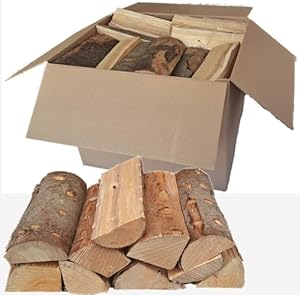 30kg Brennholz - Reine Buche, ofenfertig, Scheitlänge ca. 25 oder ca. 33 cm - für Kamin, Ofen, Feuerschalen, Lagerfeuer - Buchenholz Kaminholz Feuerholz Grillholz (Scheitlänge 25 cm)
