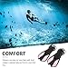 BESPORTBLE 1pair Swimming Fins for Adults Lightweight Snorkeling and Diving Flippers for Training and Recreation Suitable for Men and Women