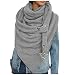 Lomelomme Elegant Dreieckschal Damen Herren großen Winter Schal Mit Knöpfen Klassischer Frühling Herbstschal Baumwolle Lieblingsschal Personalisierte Geschenke