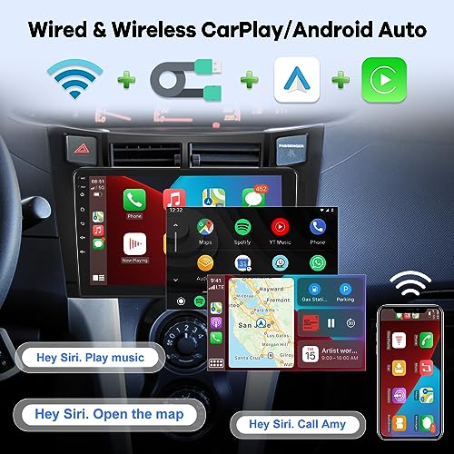 Radio para Toyota Yaris 2008-2011 Pantalla táctil 9 pulgadas miniatura 4