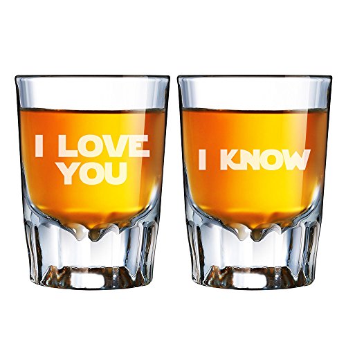 I Love You and I Know Vaso Grabado Barcraft Fluted
