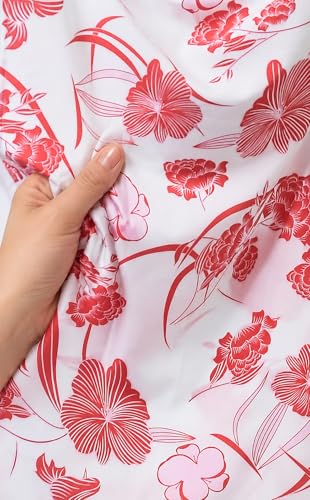 Image of Na'Rak Women's Kimono Robe, Full-Wrap Yukata Style Long Soft Loungewear Luxury Dressing Gown