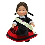 Folk Artesanía Muñeca Regional colección de 15 cm con Vestido típico Palentina Palencia España..