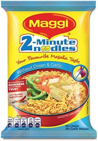 Maggi 2 Minute Masala Noodles, No Onion No Garlic, 70 Grams