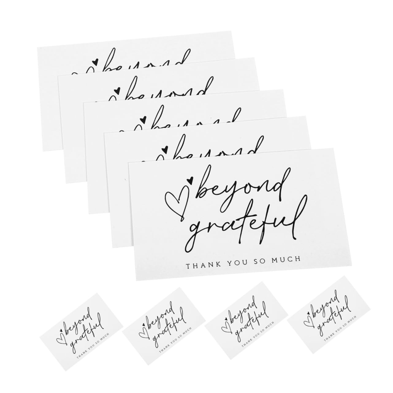 NUOBESTY 3 Sätze Danke Karte Glückwunsch Card Sleeves Thank You Cards Card Verpackungen present Card Geschenkverpackungen Geschenkpakete Postcards Papier 150 Stück * 3