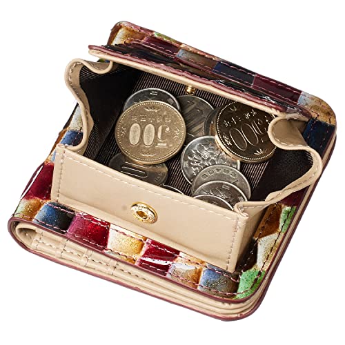 Align mini type Cute wallets weighing only 2.7 oz. Leather made by Life in Italy Cowhide ART.LE MURRINE Women's Elegant, easy-to-use and beautiful In gift box (Beige) 5