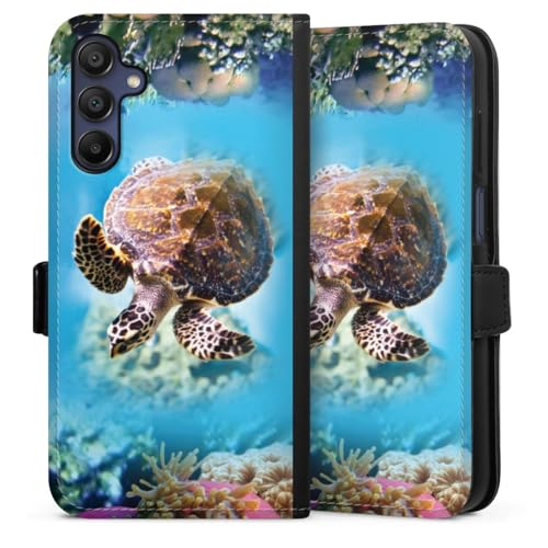 Étui Samsung Galaxy A15 DeinDesign à rabat magnétique avec motif de tortue de mer