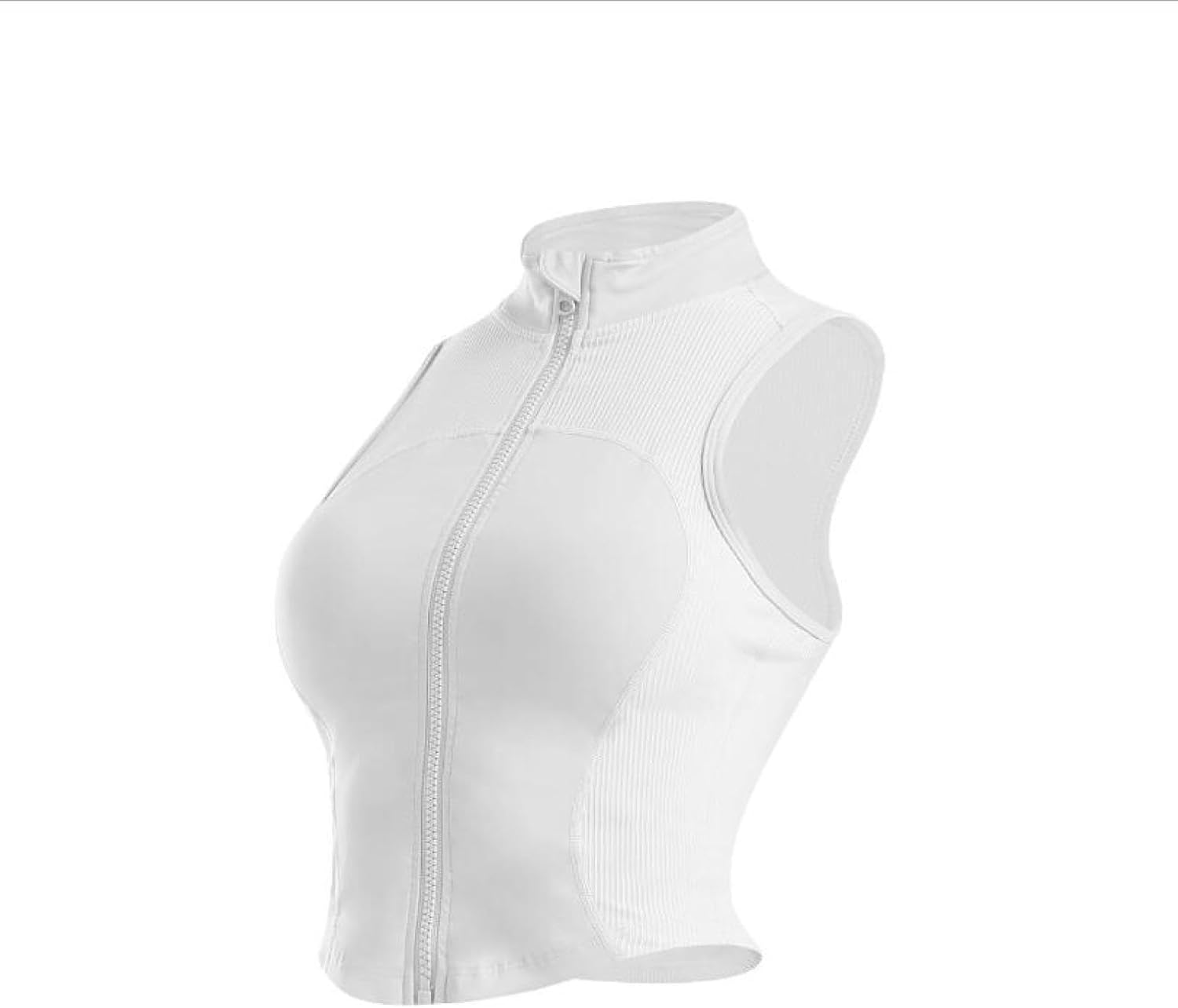 Gym Training Shirts Women Sleeveless Zipper Yoga Tops for Running Workout Quick Dry Vest Female Casual Fitness Sportswear