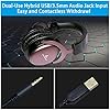 Lycander USB Headset with Detachable Microphone, Hybrid 3.5mm Audio Jack & USB input, Sturdy Metal Build, Wide Compatibility - Suitable for Conference Calls, Music, Movies and Gaming #2