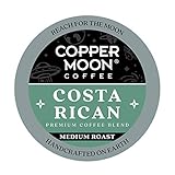 Copper Moon Single Cups for Keurig K-Cup Brewers, Costa Rican, 20 Count, Medium Roast Coffee, with A Bright but Smooth, Balanced Body, and Sweet Aroma, Single-Serve Coffee Pods