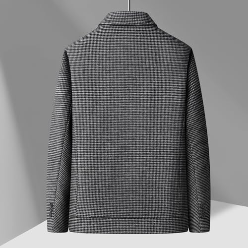 Men’s Suit Jacket, Herringbone Tweed Blazers Jacket, Single Breasted Casual Wool Sports Coat3