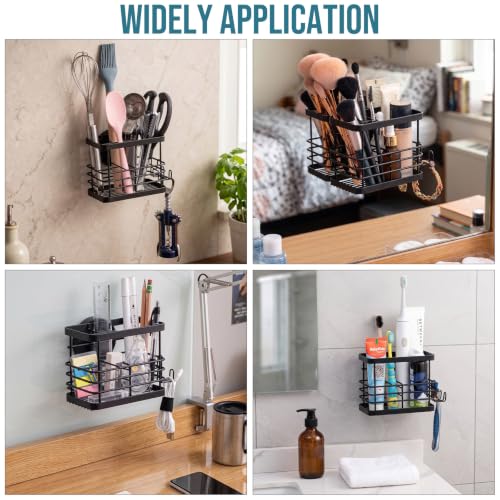 Image of TAILI Powerful Suction Cup Toothbrush Holders with Segmented Design 5 Slots | Wall Mounted, Drainage Shower Tooth Brush and Toothpaste Holder, No Drilling Removable Bathroom Organizer with Razor Hook
