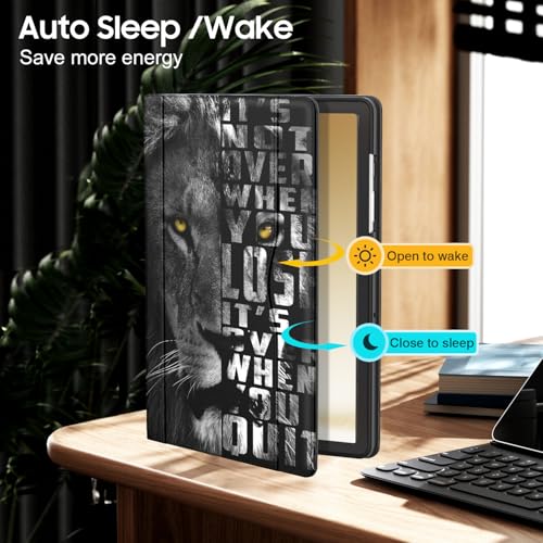 Étui Samsung Galaxy Tab A9+ OKP en cuir avec support multi-angles pour tablette 11 pouces