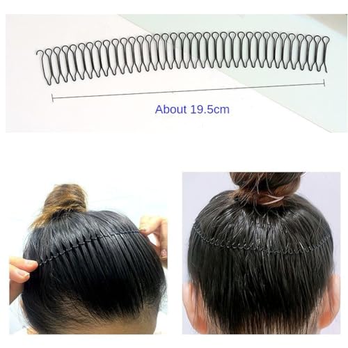 Peine fijador para cabello 4pcs sin presión en cuero cabelludo miniatura 4