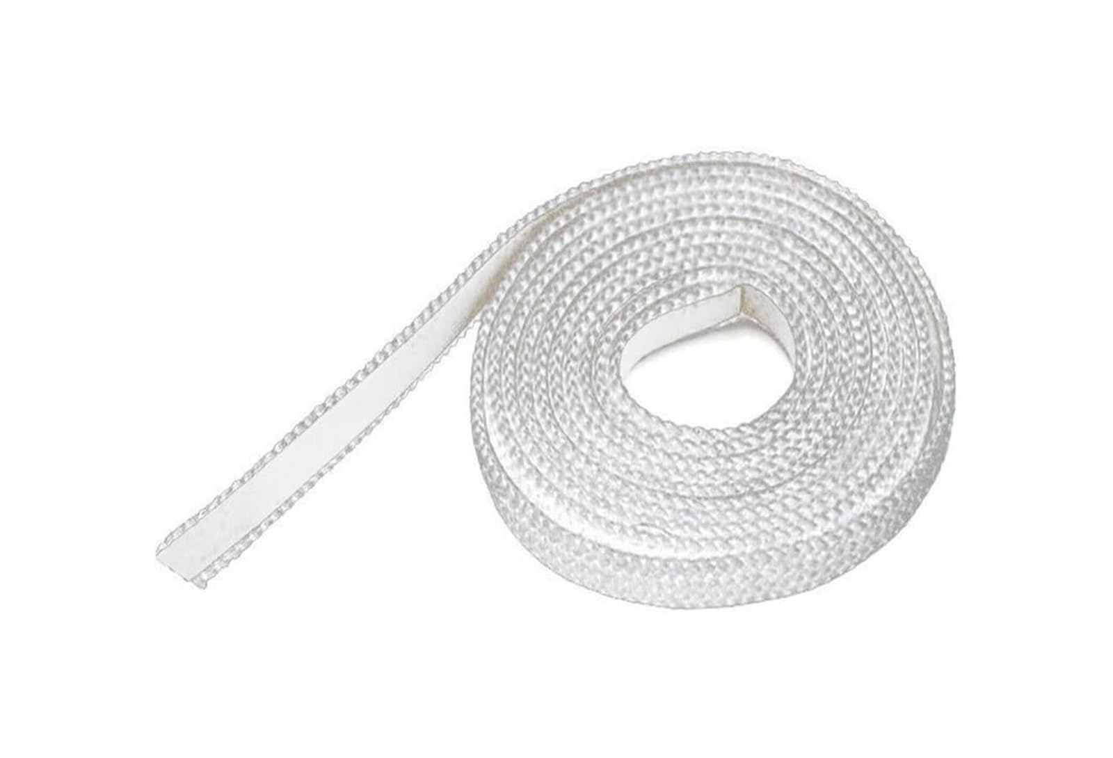 Guarnizione in corda di vetroresina, Guarnizione piatta in fibra di vetro for stufa a legna, 10 mm x 3, bianca, 200-400 cm(300CM)