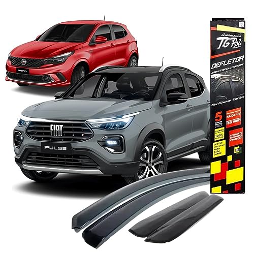 Calha de Chuva Inteiriça Fiat Argo 2017 em diante 4 Portas TG POLI - 24024