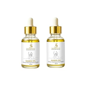 Ved Sanjeevani, Sleep-Inducing Stress Relief Nabhi Oil | For Relaxation & Sleep Quality | With Herbal Aromatherapy (Pack of 2)