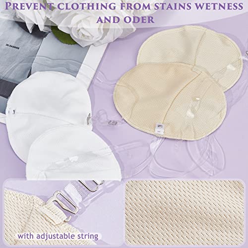 NICENEEDED 2 works Underarm Sweat Pads Reusable, Washable Sweat Absorbing Guards with Adjustable Shoulder Strap - Image 3