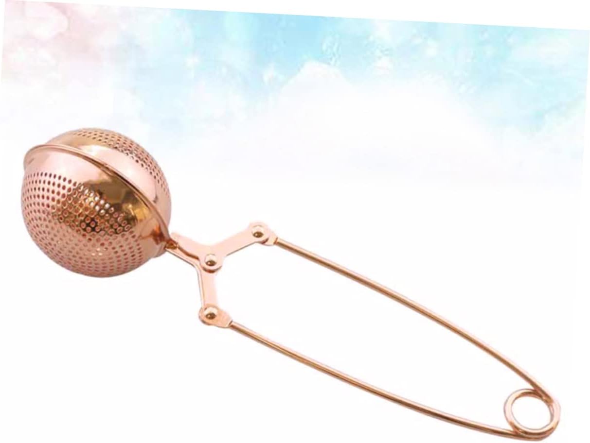 Tea Infuser, 1pc Tea Infuser Creative Tea Filter Tea Leaker for Tea House Stainless Steel Tea Leaker Saucer Tea Strainer