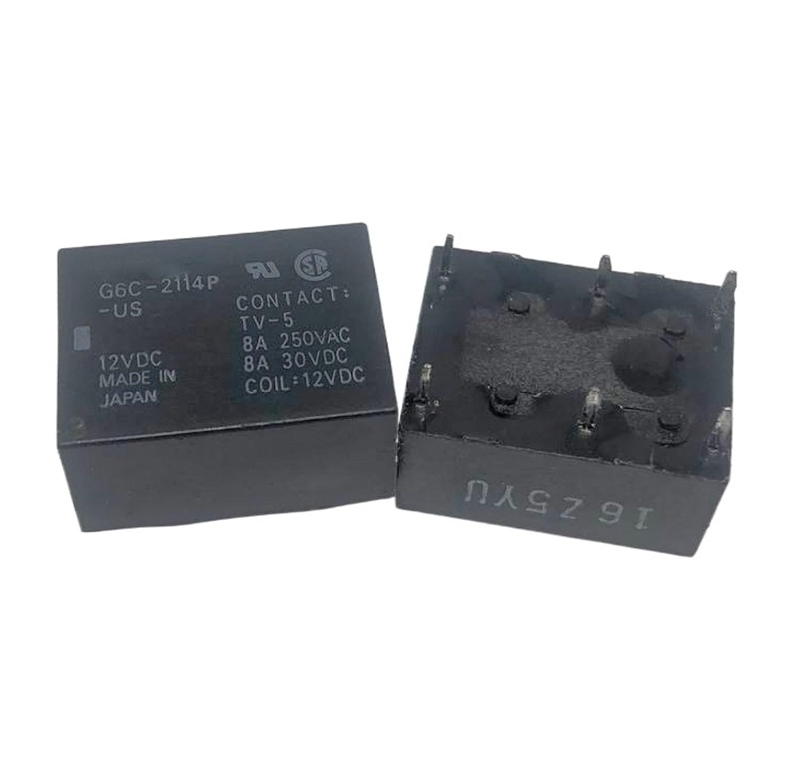 Relais G6C-2114P-US 12VDC NISZA | Composant électronique à 6 broches 8A pour circuit