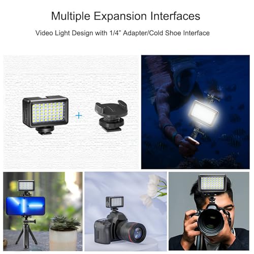 Lampe vidéo RVB étanche 40m éclairage caméra plongée portable - 4