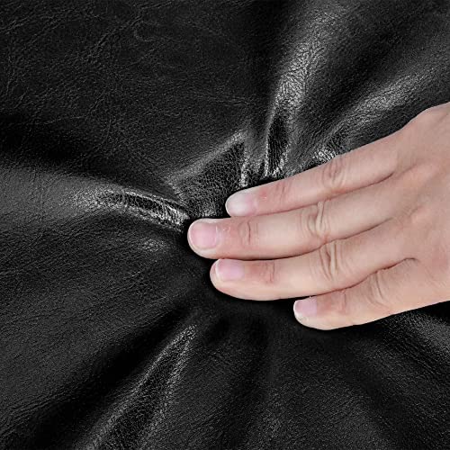 Likimio Storage Ottoman, Industrial Wooden Storage Bench With Leather Button Padded Seat For Bedroom End Of Bed/Living Room/Entryway(43 Inch, Vintage Brown) #TOP7