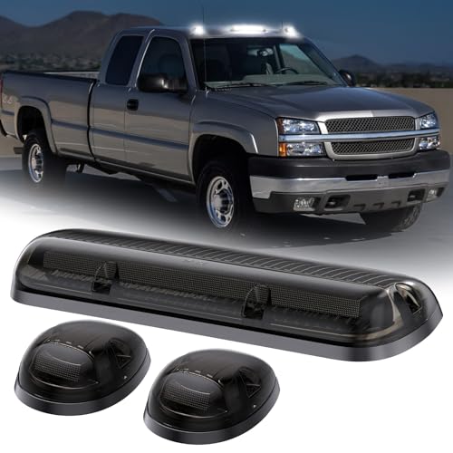 ATLEDLT White LED Cab Roof Lights Compatible with Silverado/Sierra 2000-2007 1500 2500/HD 3500