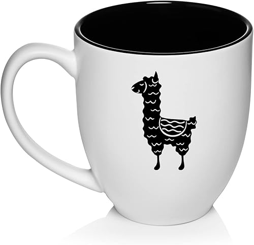 Cute Llama Ceramic Coffee Mug Tea Cup Gift for Her, Women, Wife, Mom, Sister, Girlfriend, Friend, Boss, Coworker, Daughter, Birthday, Wedding,