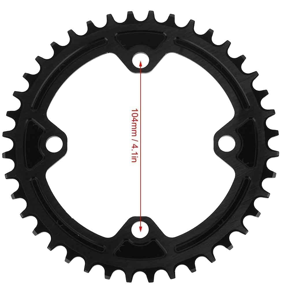 Tarcza Zębata Ebike, Bcd 104mm 40t 42t Wąska Szeroka Zębatka do Mechanizmu Korbowego Shimano Am/Xc Rower