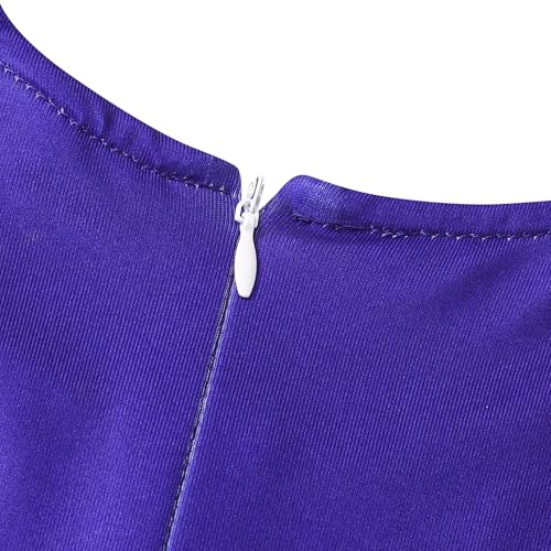 Kokocloth Roupa de líder de torcida para meninas, zumbis, roupa de uma peça azul para líder de torci