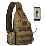 ★Dimension: 16 x 30 x 11 cm, Gewicht: 0,4 kg. Praktische Brusttasche mit Ø7,5cm wasserflaschehalter. Verstellbar, beide Schulter tragbar Schultergurt: 70-120cm. Mit USB Anschluss.