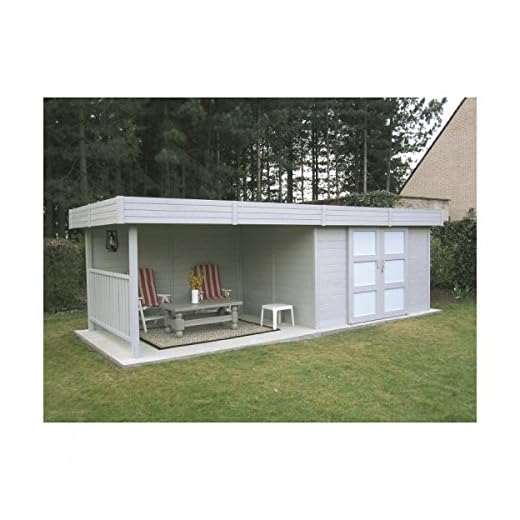 Abri de Jardin pas cher Bois dimensions 241 x 329 x 203 cm