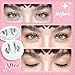 Magnetic Eyelashes Soft Magnetic Lashes With Applicator,3s Application 1s Removal No Glue Needed Long Lasting and Reusable Soft Magnet Lashes Waterproof Cruelty Easy To Wear (1Pair,Frisky)