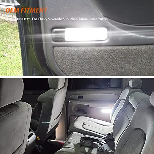 Lámpara LED interior para puerta ADIIL negro lente blanco miniatura 7