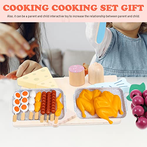 TOYANDONA 2Setsplayset So Tun Als Ob Spieß Mädchen Geschenk Spielzeug Nachahmung Simulierte Grillfähigkeiten Spielküche… – Bild 4