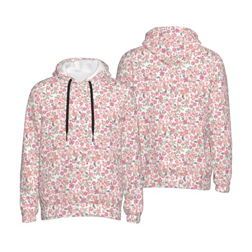 Floral retro style Hoodies for Men, Fashion Graphic Hoodies Pullover Hooded Sweatshirt for Men4