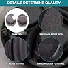 Almohadillas de espuma viscoelástica WH1000XM4, kit de orejeras compatible con audífonos de diadema Sony WH-1000XM4 (negro) 4