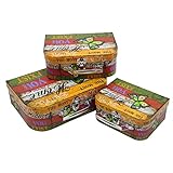 Juego de 3 cajas de carton,para guardar cositas o para empaquetar regalos. (Mariposa verde)