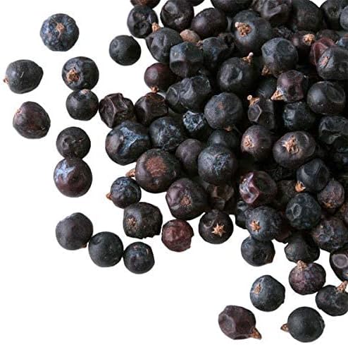 11 Ounce Scash Natural Juniper Berries Whole Juniperus Ccommunis Excellent for Flavoring Meats and Gin, Kosher 312gm