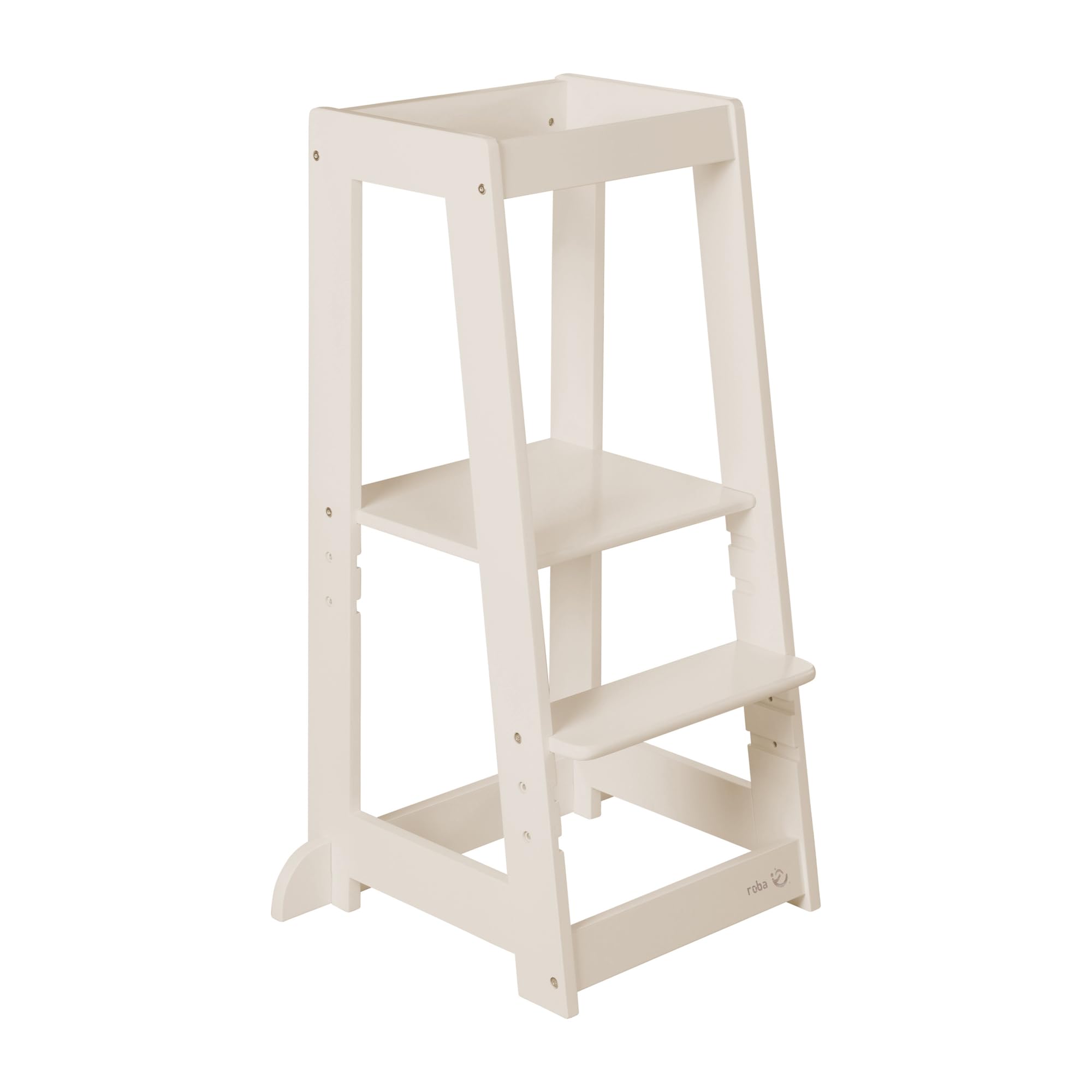 roba Torre Montessori 'Monti Step' - Sgabello sicuro per bambini - Ideale come aiuto in cucina - Capacità di carico fino a 80 kg - Legno certificato FSC - Beige/Cashmere