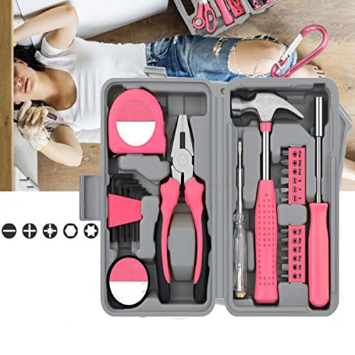 Kit de herramientas básicas para el hogar con 24 piezas miniatura 5