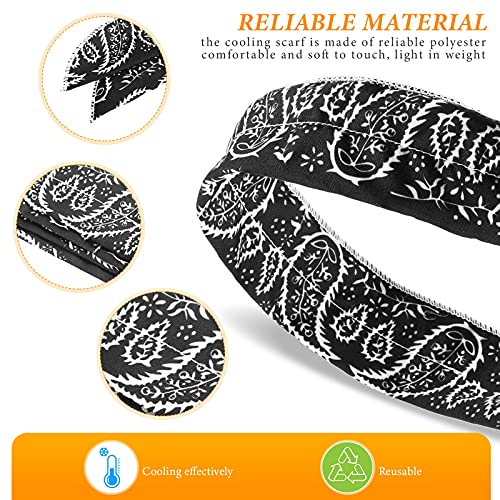 SATINIOR 10 Pcs Cooling Neck Wraps Cooler Ice Wrap Scarf Bandanas Ice Cool Scarf for Women Men Hot Weather Summer Outdoor2