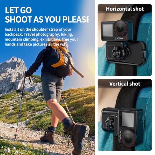 Image of MOBILIFE Magnetic Backpack Camera Clamp for DJI Osmo Action 5 Pro /4 /3