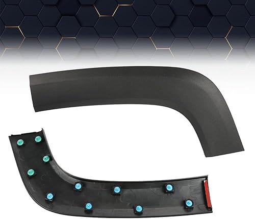 Miniatura 8 de PIT66 Guardabarros para guardabarros, compatible con Jeep Renegade 2015-2021, 1 moldura para guardabarros trasero izquierdo, color negro texturizado