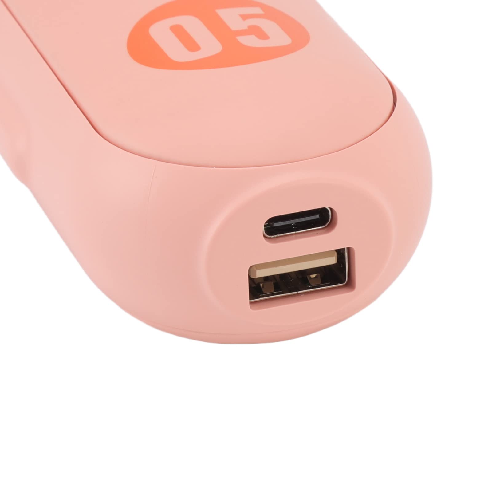 Chauffe-Mains électrique 5000 MAh, Batterie Externe, Chauffage Rapide, Chauffage de Poche Portable en 3 Secondes avec 4 Réglages de Température pour Le Chargement du Téléphone