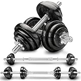 PARA INICIANTES Y ATLETAS DE RENDIMIENTO: Tanto si se trata de press de banca, sentadillas, atletas de rendimiento, para casa o entusiastas del fitness, el set de mancuernas RE:SPORT permite un entrenamiento óptimo.